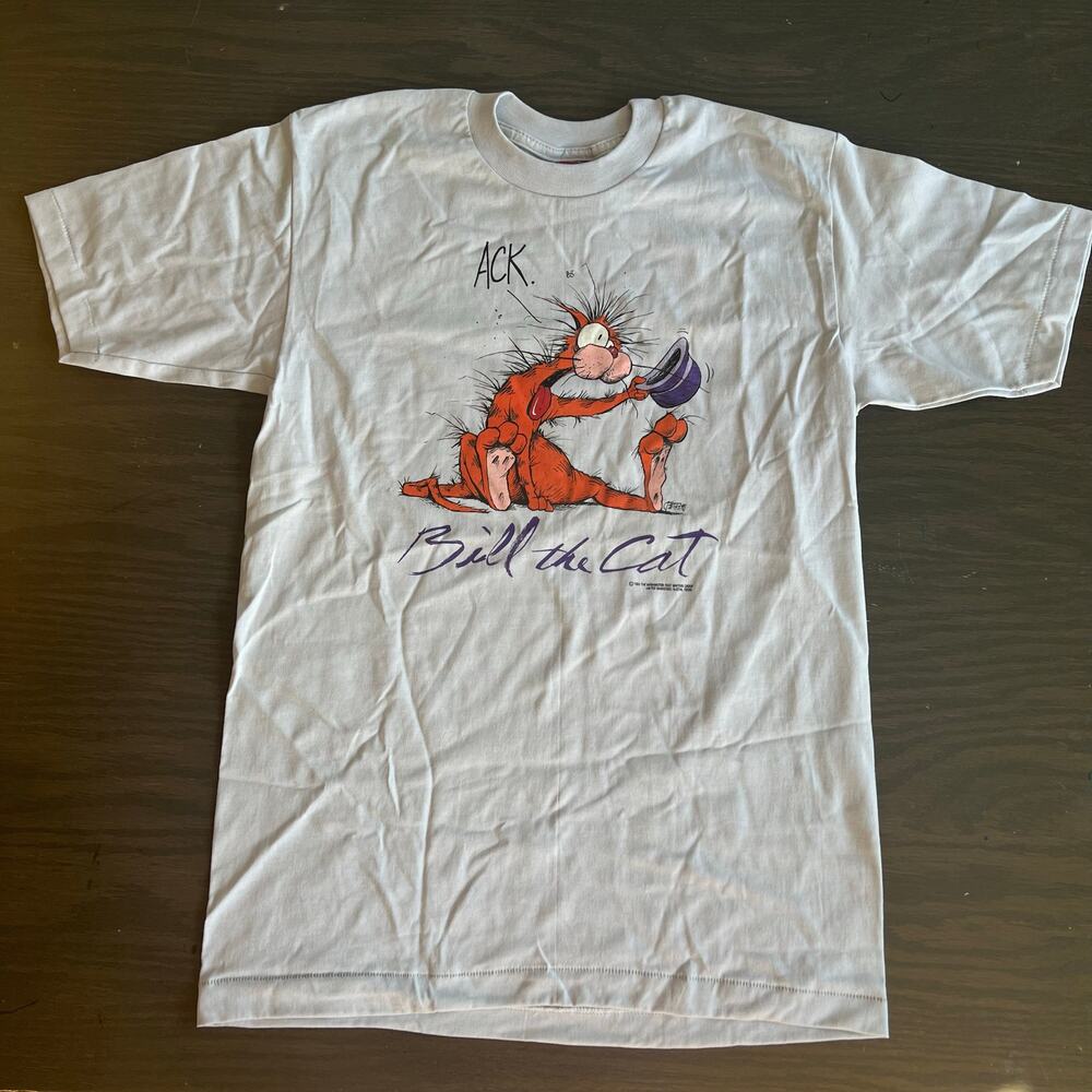 Vintage Single Stitch Political Cartoon Bill The Cat 1986 Washington Post Large